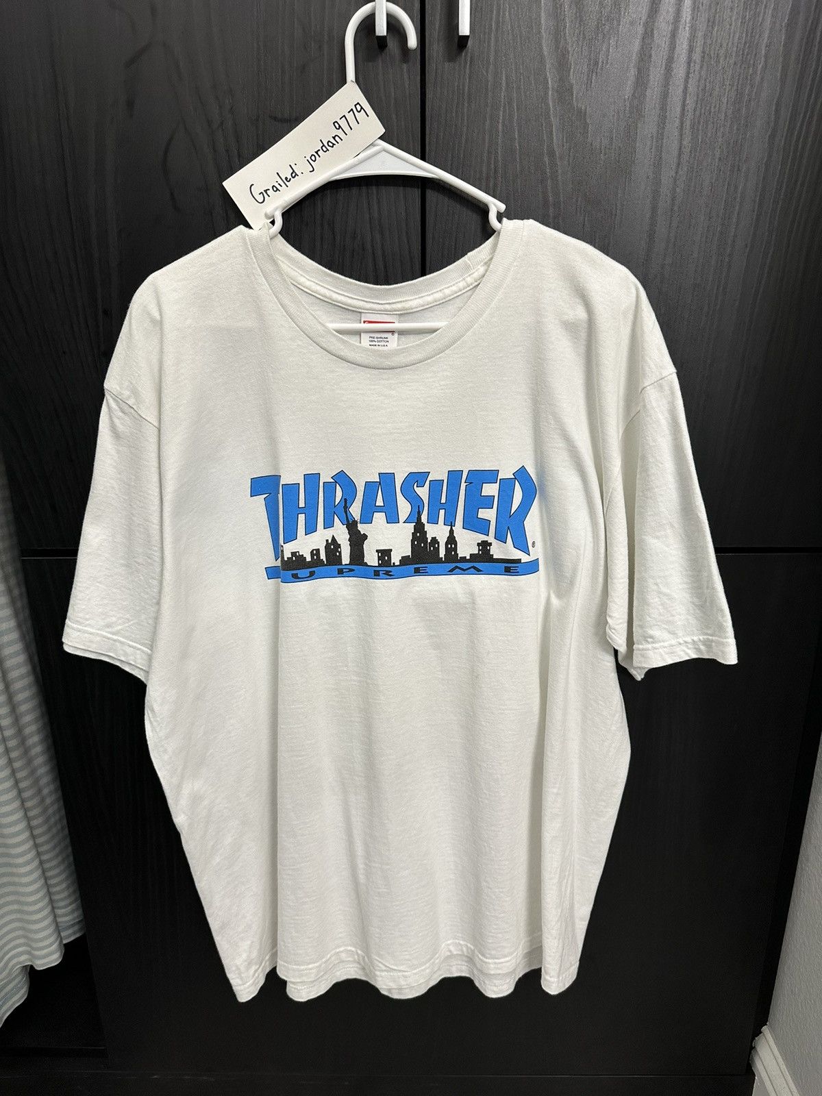 Supreme × Thrasher Supreme Thrasher Tee White XL Size US XL / EU 56 / 4 - 1 Thumbnail