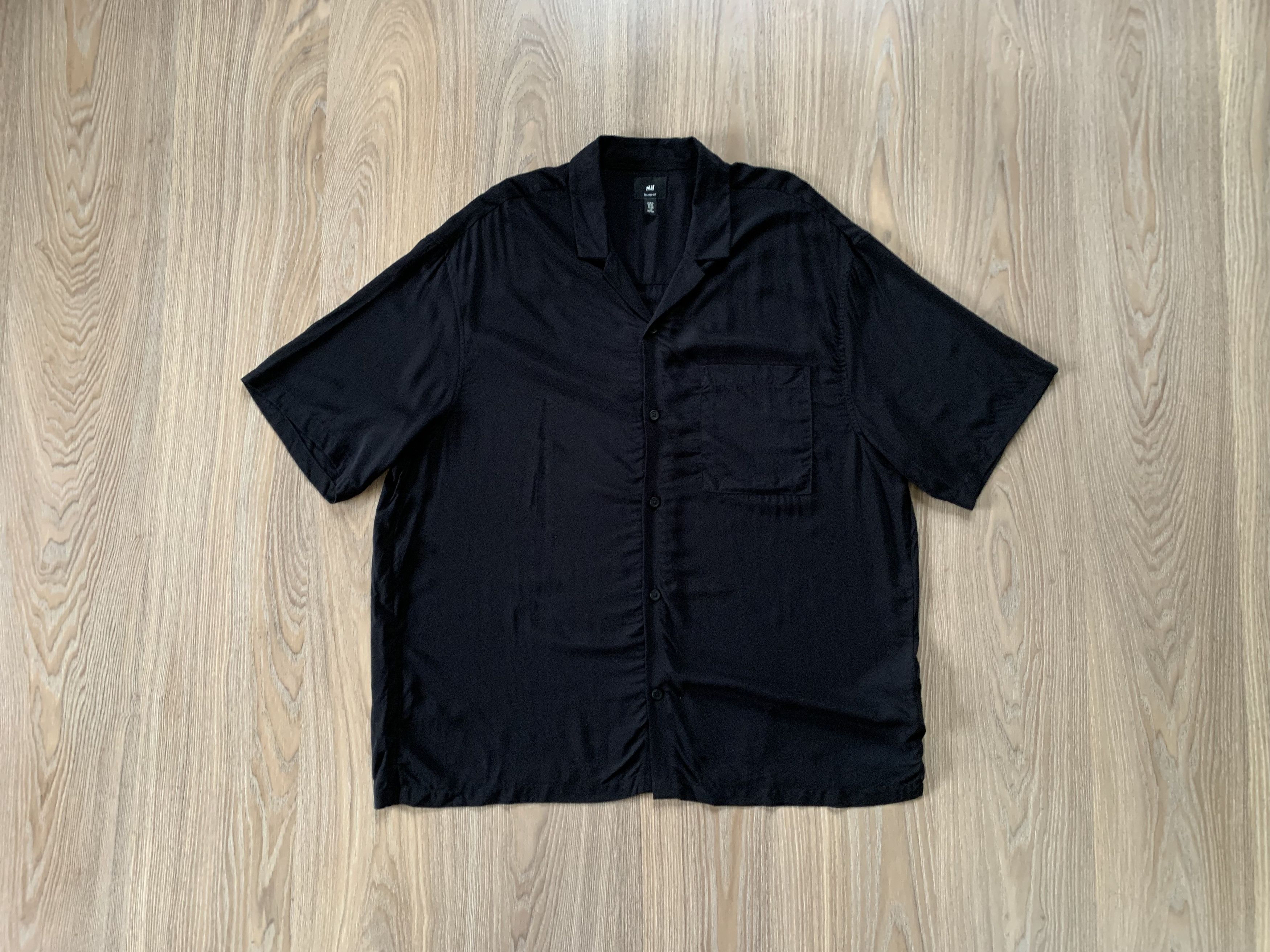 H&M H&M Black Hawaiian Shirt Size US XL / EU 56 / 4 - 1 Thumbnail