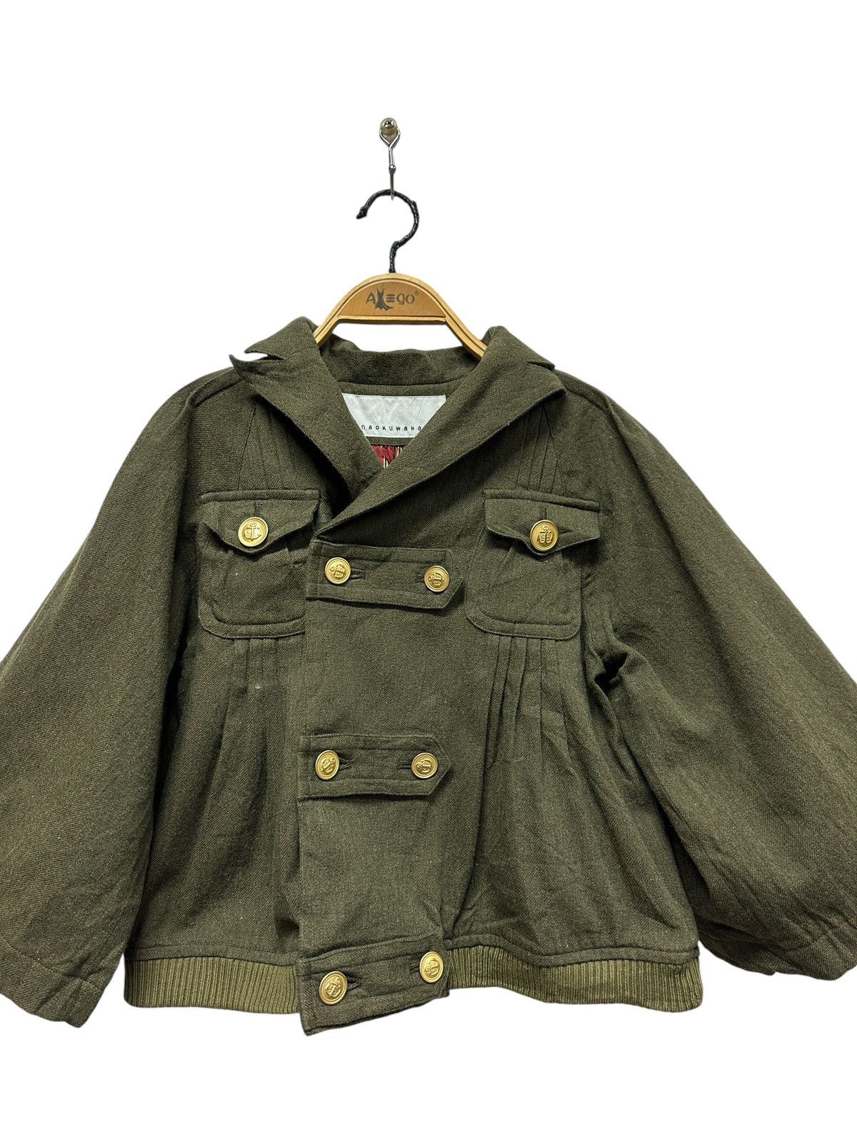 Issey Miyake 💥vintage sunaokuwahara pleated crop top jacket wool Size S / US 4 / IT 40 - 6 Thumbnail