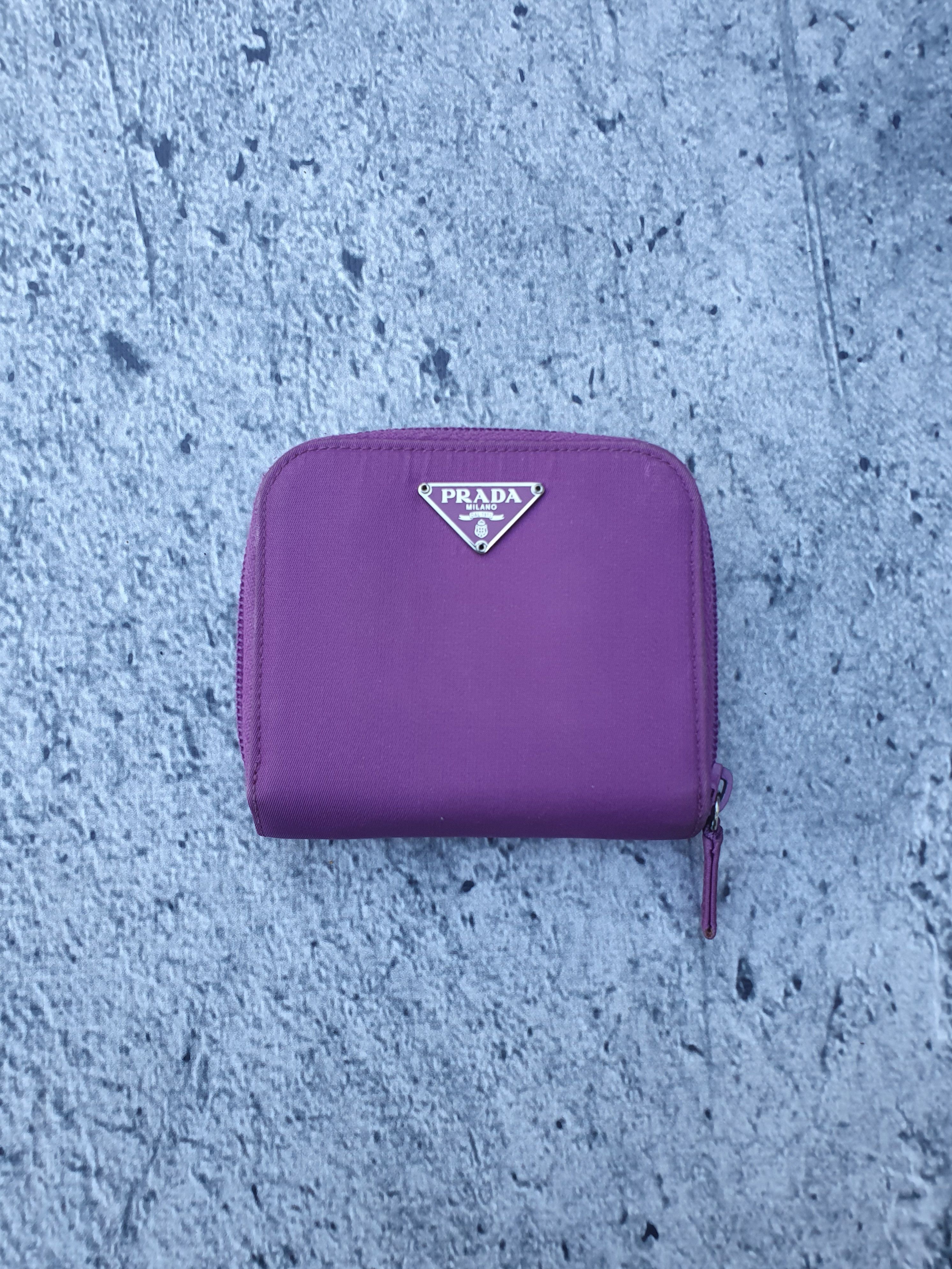 Prada Prada nylon triangle logo zip wallet Grailed