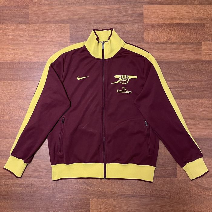 Nike ARSENAL NIKE N98 2010/2011 FOOTBALL SOCCER ANTHEM TRACK TOP