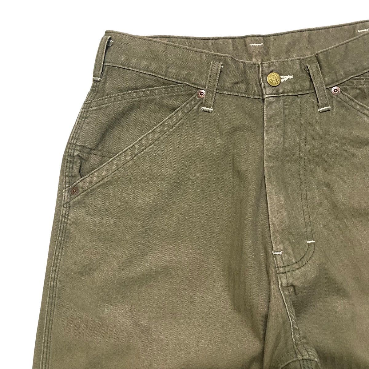 Vintage BALANCE+HARMONY KEMPEL Union Made HBT Work Pants Sunfaded Size US 30 / EU 46 - 4 Thumbnail