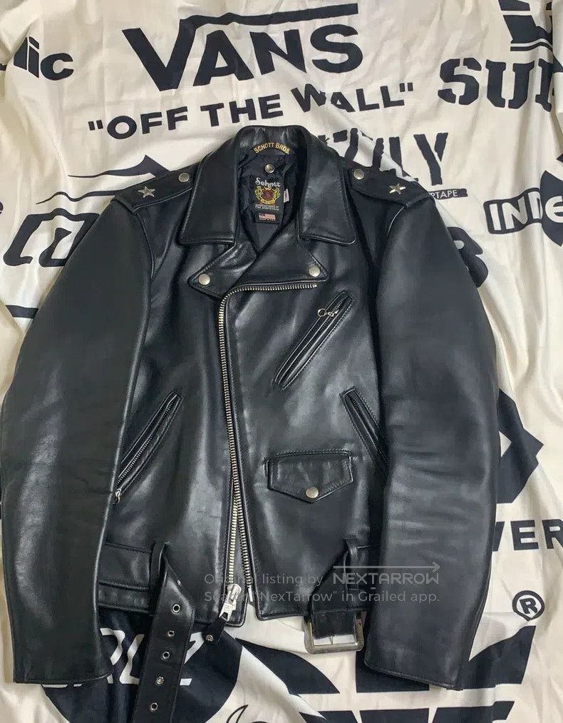 Schott Schott Leather coat Size US XS / EU 42 / 0 - 1 Thumbnail