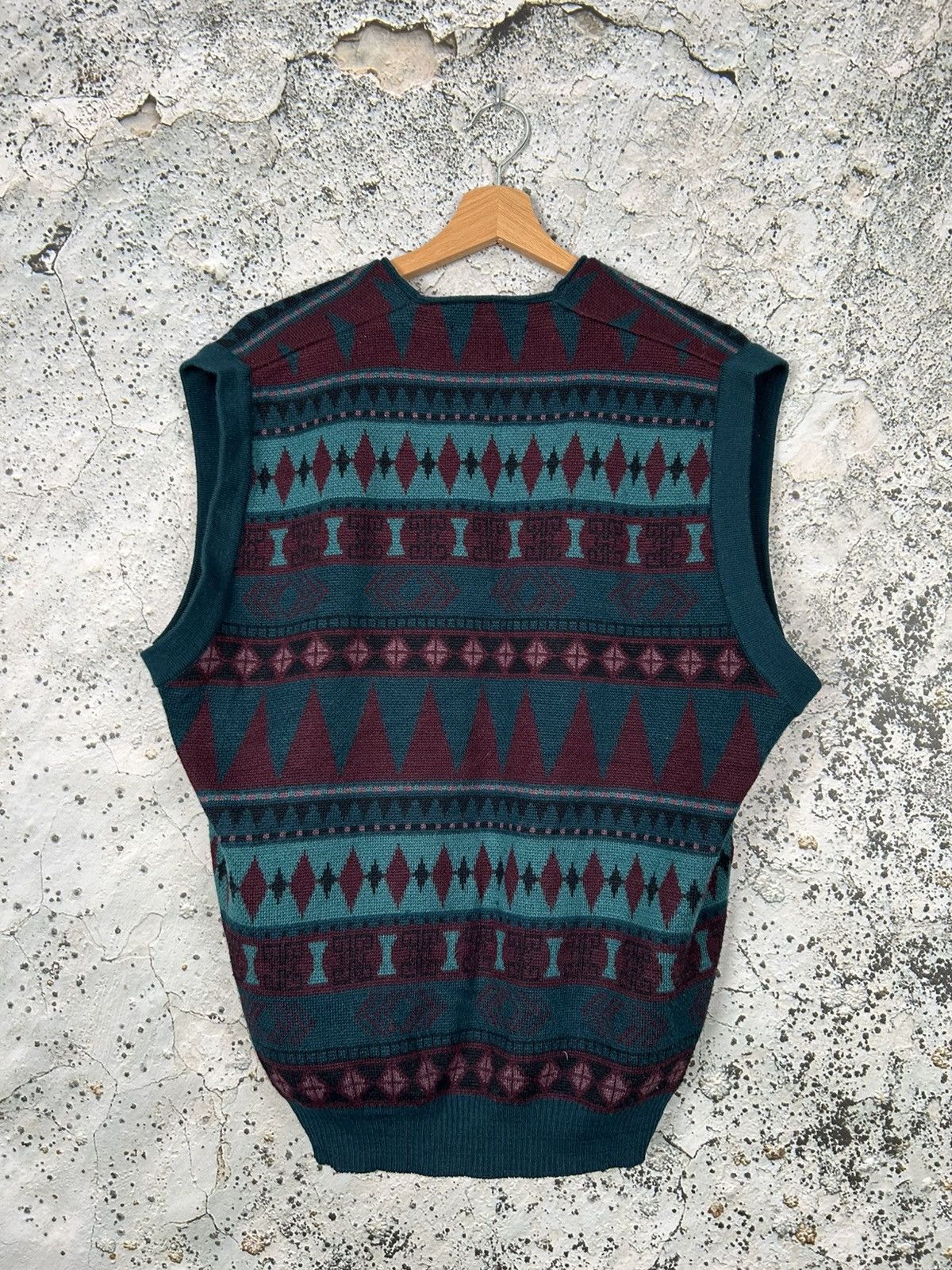 Vintage Vintage 90s Sweater Vest Knitwear Avantgarde Archival Size US L / EU 52-54 / 3 - 3 Thumbnail