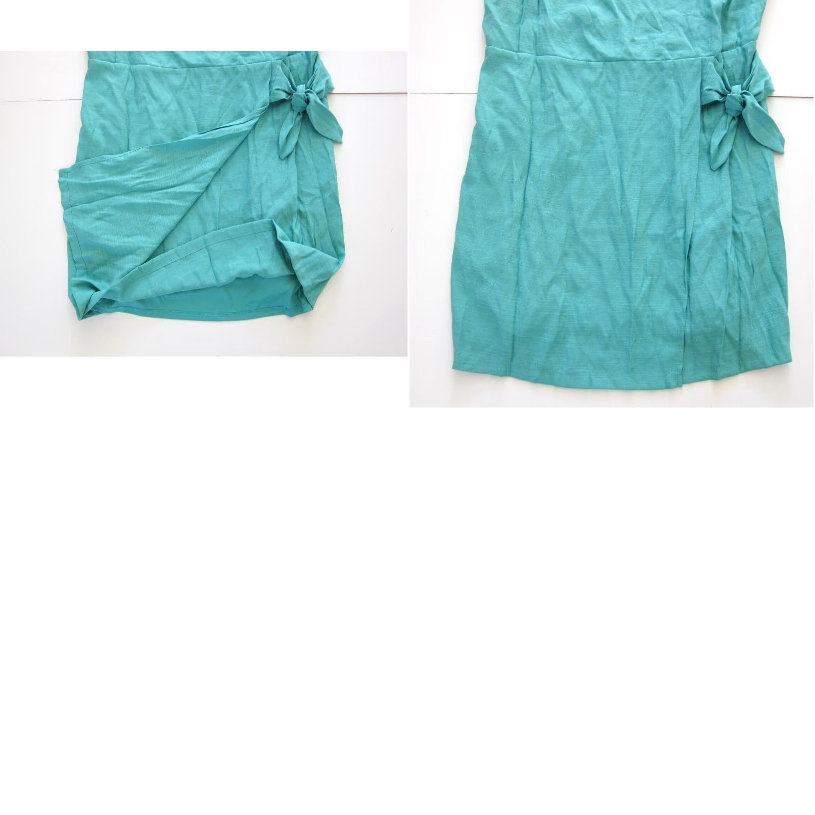 Nine West VINTAGE NWT Nine West Rayon Green Spaghetti Strap Wrap Slip Tank Sun Dress XXL Size XXL / US 16-18 / IT 52-54 - 8 Thumbnail