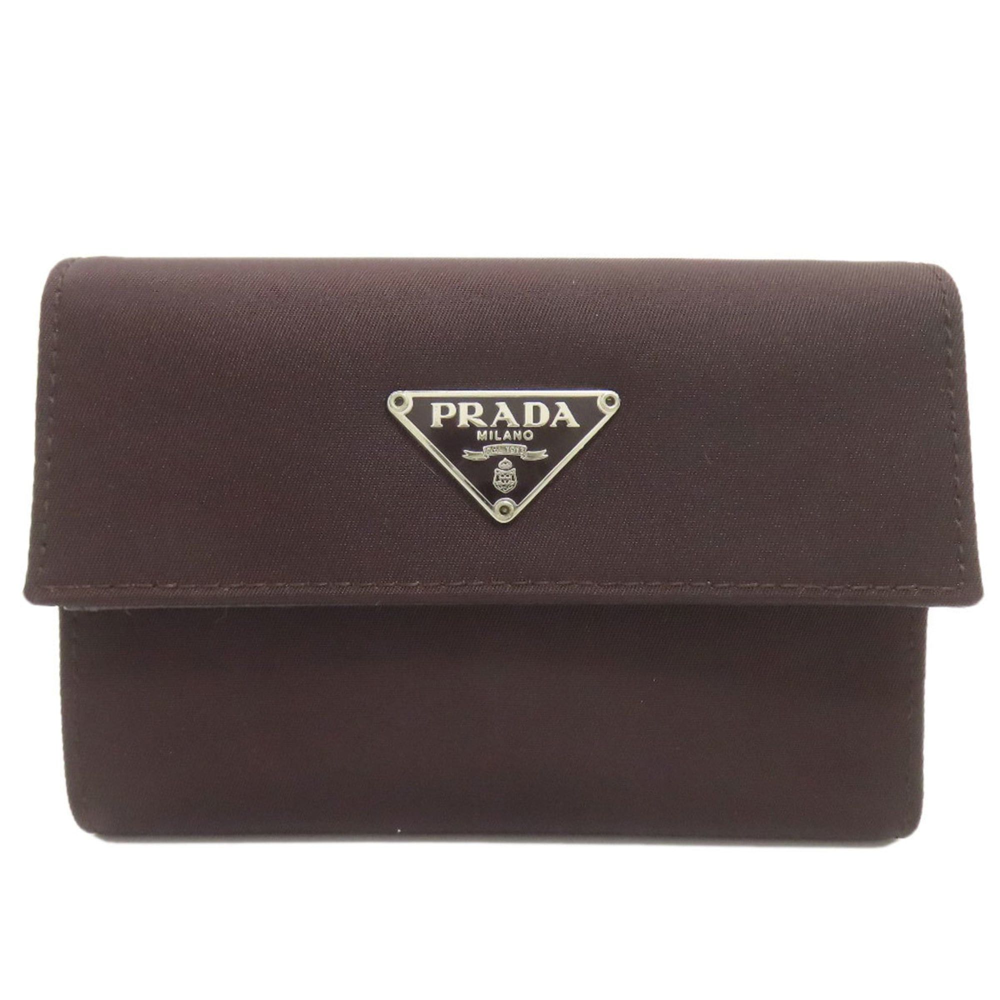 Prada Prada logo hardware bifold wallet nylon material women's PRADA Size ONE SIZE - 1 Thumbnail