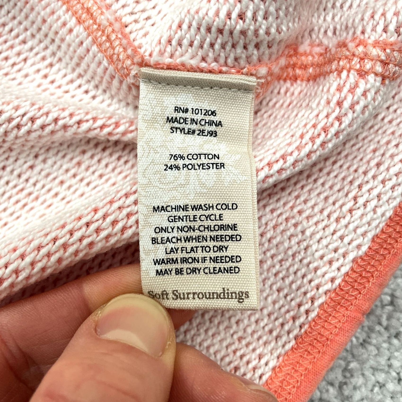 Soft Surroundings Soft Surroundings Hoodie Tunic Women Large Orange Pockets Casual Size L / US 10 / IT 46 - 7 Thumbnail