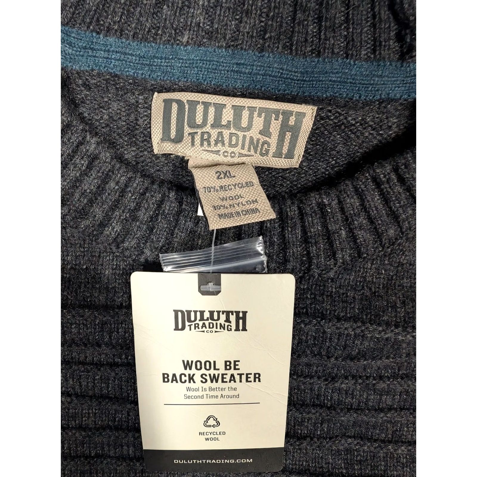 Duluth Trading Company Duluth Trading Co Wool Be Back Sweater Mens 2XL Gray Crewneck Knit Pullover Size US XXL / EU 58 / 5 - 5 Thumbnail