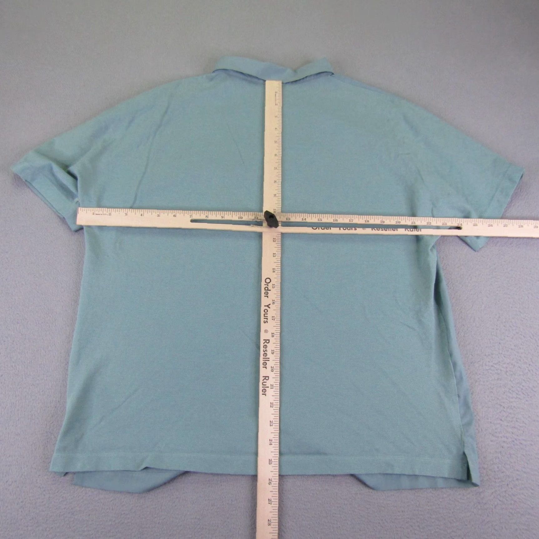 Theory Theory Button-Up Shirt Mens XL Sea Foam Green Cap Collar Classic Casual, Workwear, Outdoor - Cotton Blend, Short Sleeve, Solid, Easy Care - Theory Size US XL / EU 56 / 4 - 5 Thumbnail