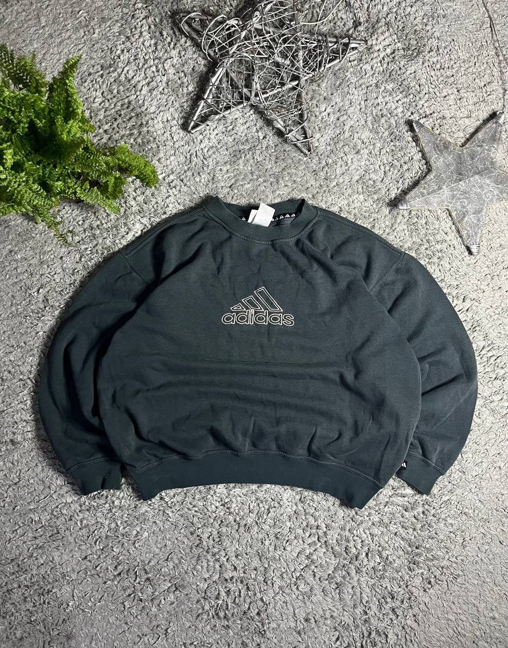 Adidas × Vintage Sweatshirt Adidas Vintage 90s Rare Rare Big Logo Oversize Size US M / EU 48-50 / 2 - 1 Thumbnail