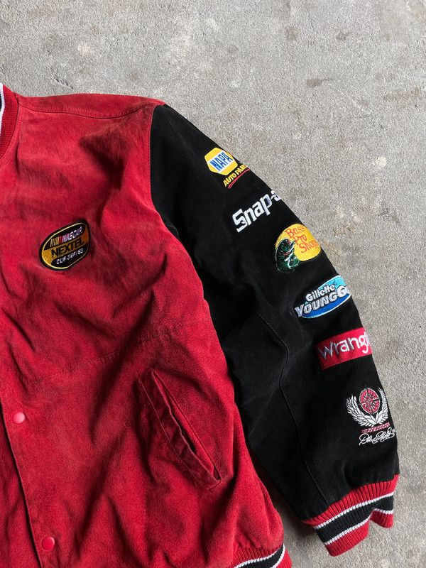 Vintage vintage budweiser varsity jacket snap on nascar racing f1 Size US XXL / EU 58 / 5 - 7 Thumbnail