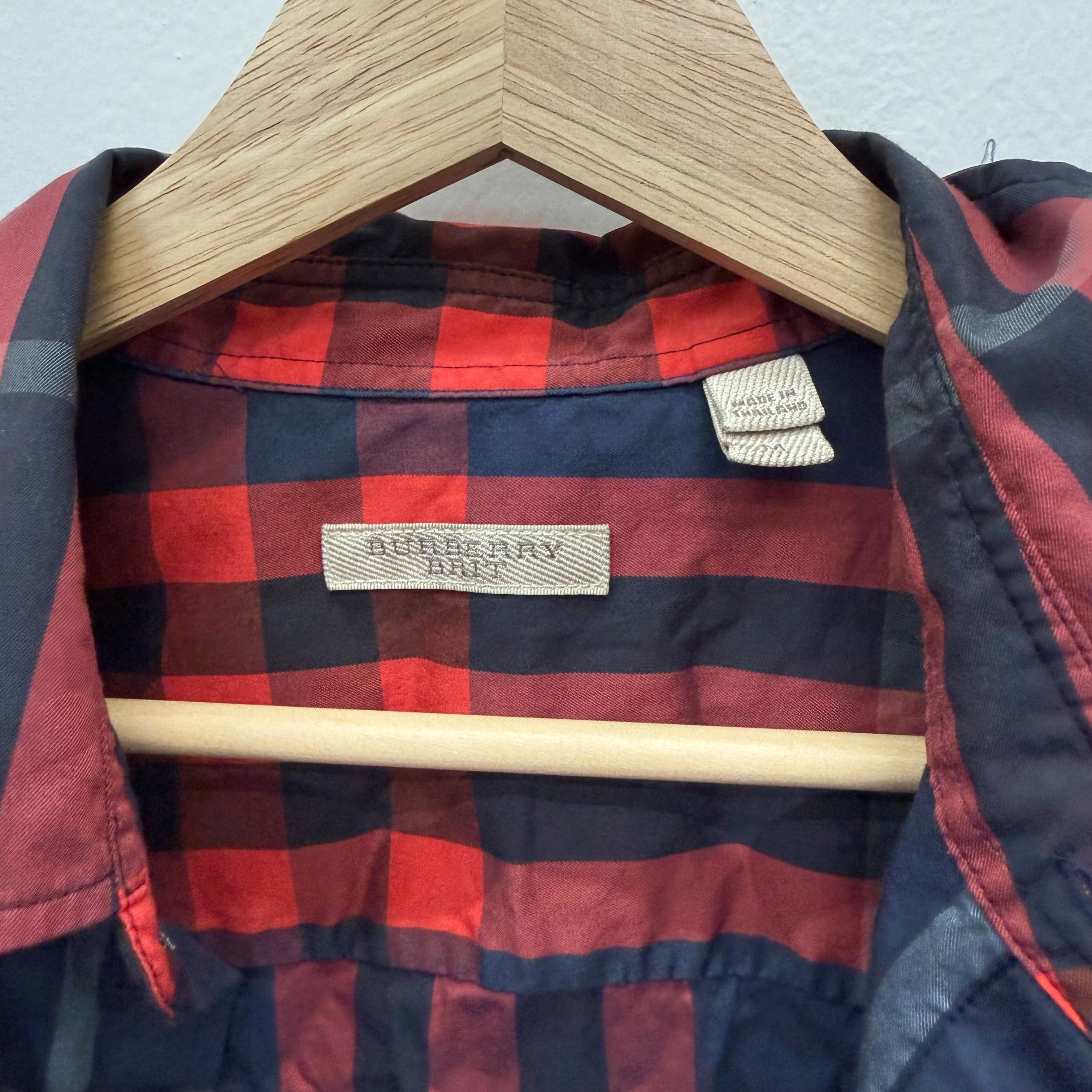 Burberry Burberry Flannel Longsleeve Red Button Up- Size M Size US M / EU 48-50 / 2 - 3 Thumbnail