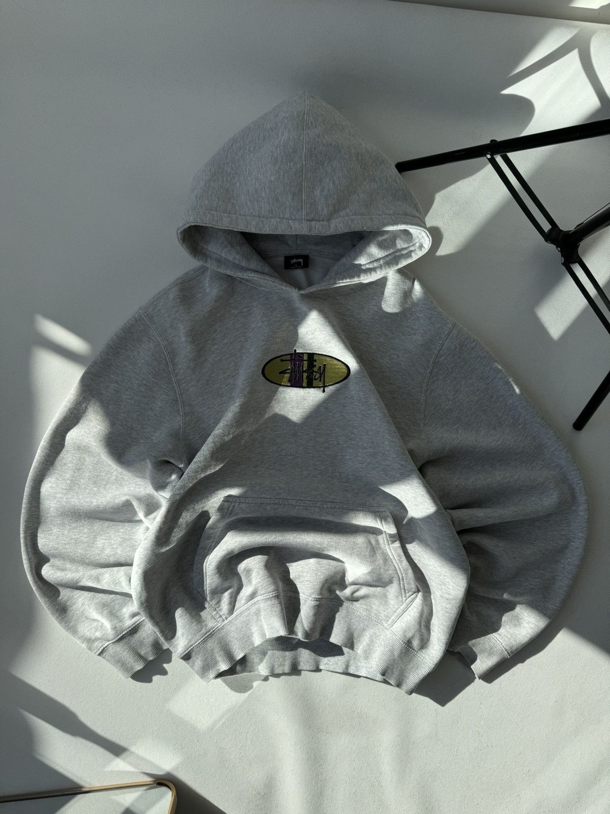 Stussy Stussy Outline Logo Zip Hoodie Grey XL | Grailed