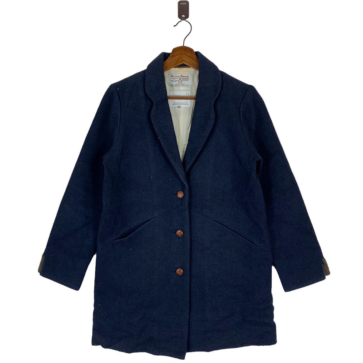 Harris Tweed HARRIS TWEED SEVENDAY SUNDAYS LONG COAT JACKET Size L / US 10 / IT 46 - 1 Thumbnail