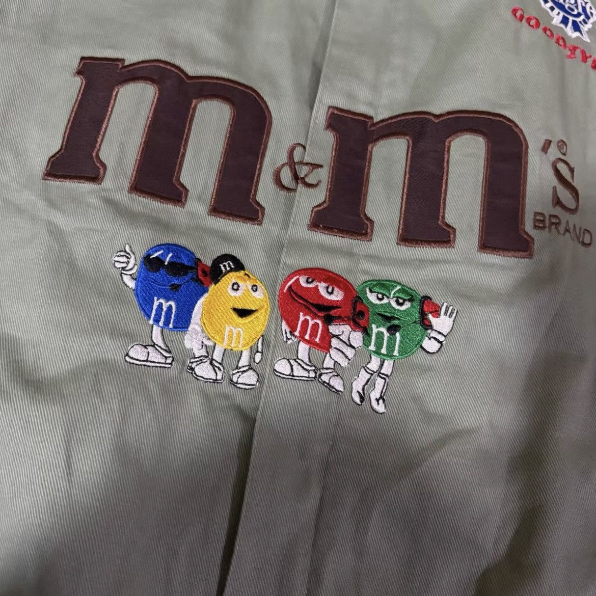 JH Design Vintage Style M&M’s NASCAR Racing Jacket (Remade) – Green Size US XL / EU 56 / 4 - 4 Thumbnail