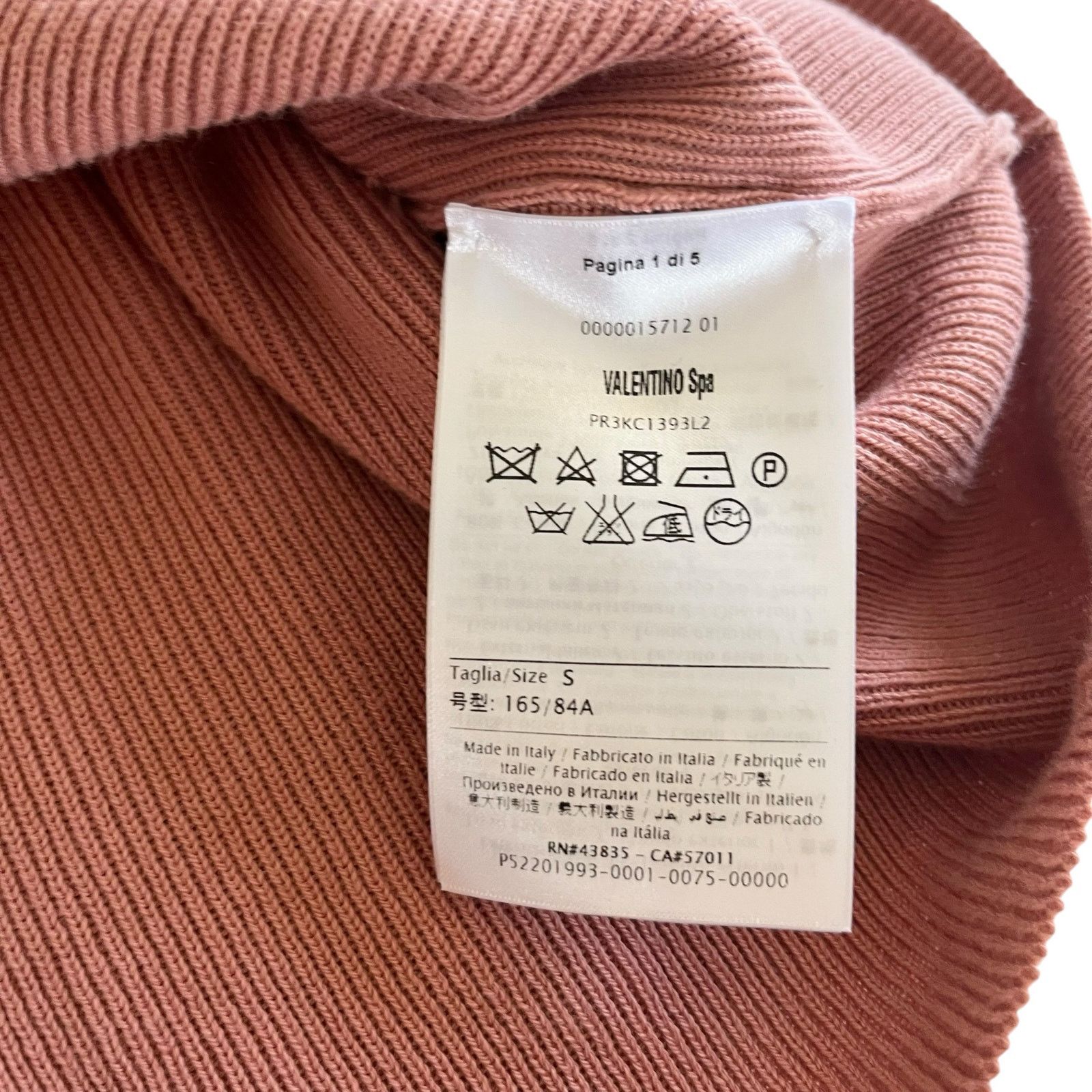 RED Valentino Red Valentino Mauve Rose Lace Tie Back Long Sleeve Top Size S / US 4 / IT 40 - 7 Thumbnail