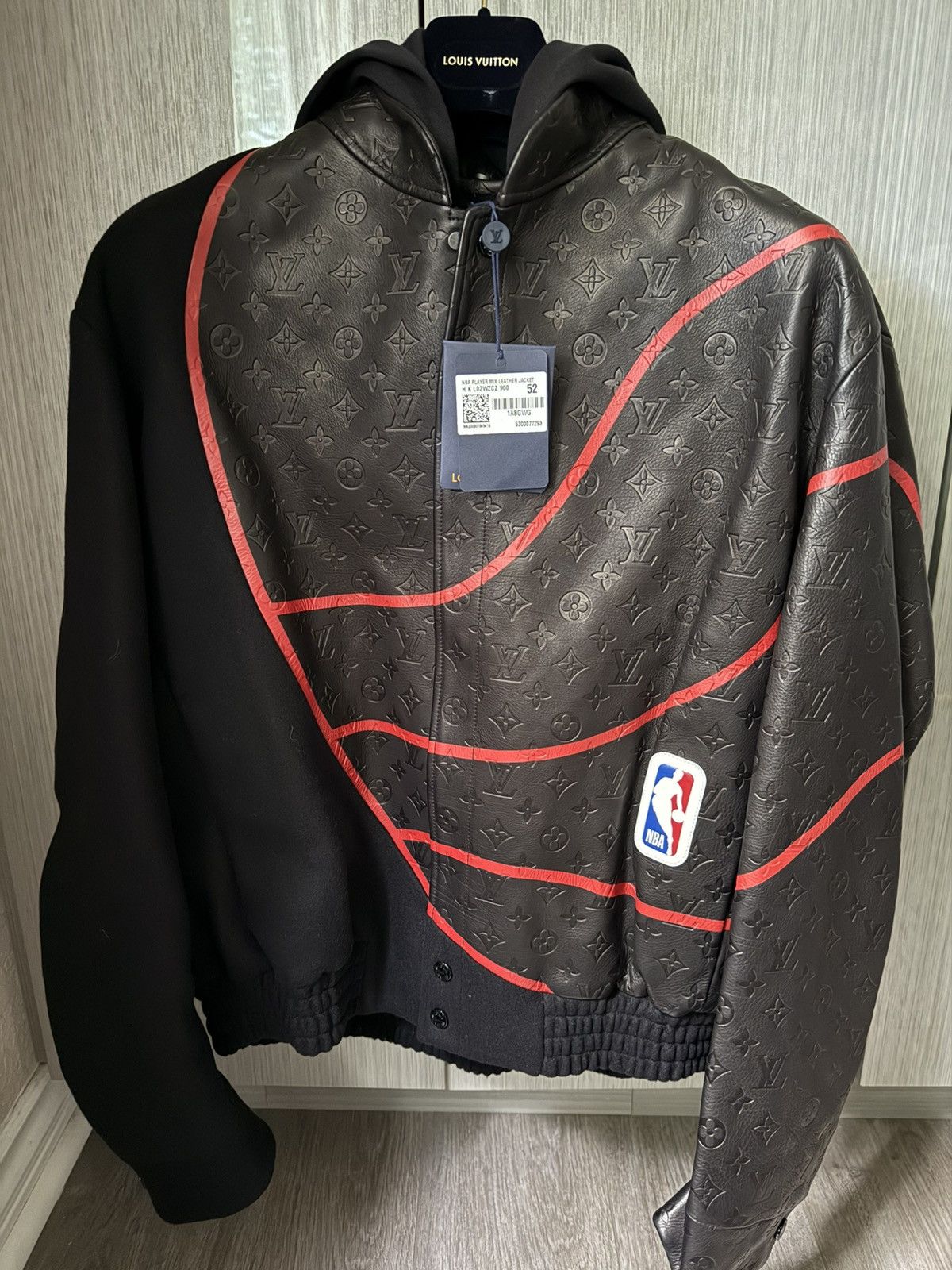 Louis Vuitton Louis Vuitton NBA Wool Leather Monogram Jacket Size US L / EU 52-54 / 3 - 2 Thumbnail