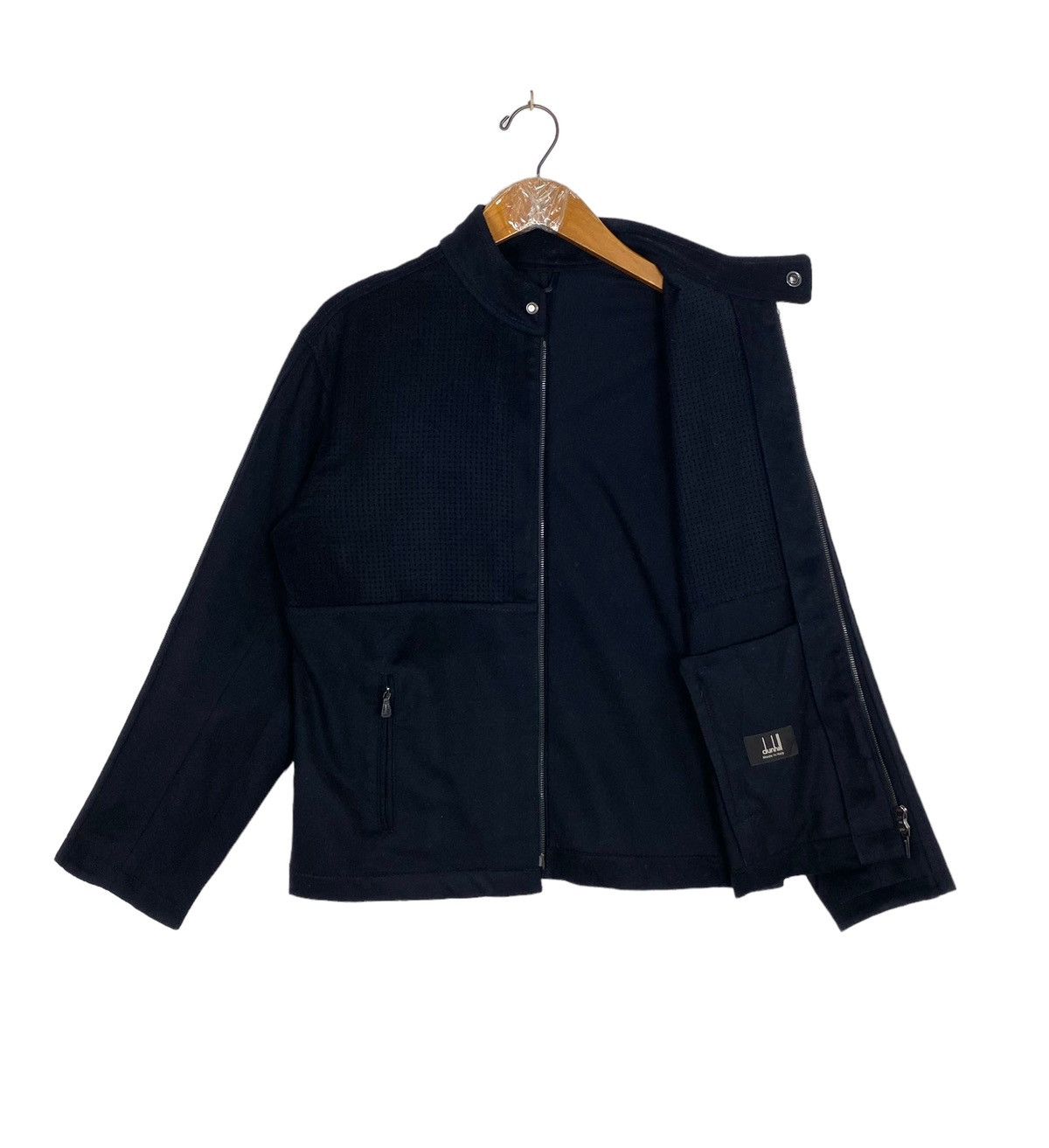 Alfred Dunhill Rare‼️ Alfred Dunhill Wool Zipper Jacket Made Italy Riri Zip Size US S / EU 44-46 / 1 - 2 Thumbnail