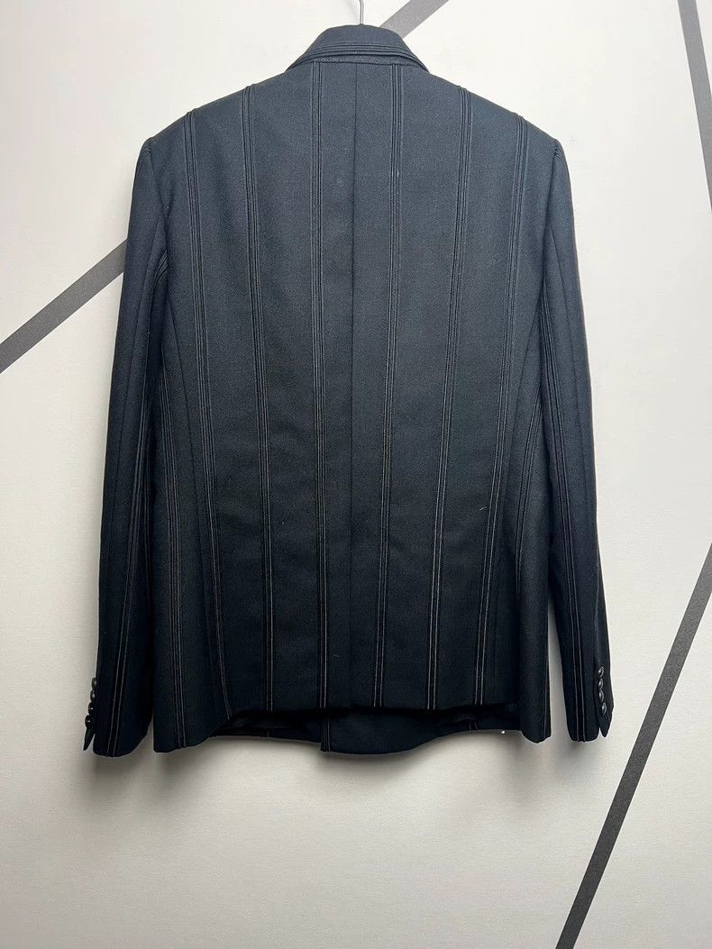 Saint Laurent Paris Saint Laurent Double-Breasted Striped Blazer-2507 Size US L / EU 52-54 / 3 - 2 Thumbnail