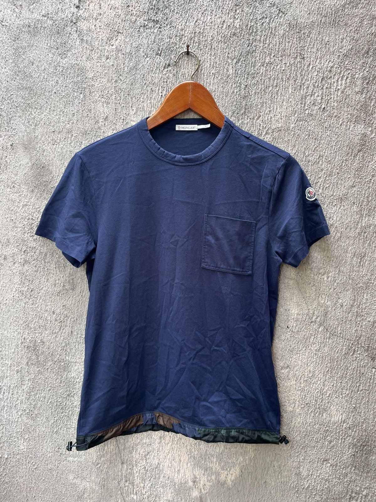 Moncler tee Navy-Camo with Adjustment