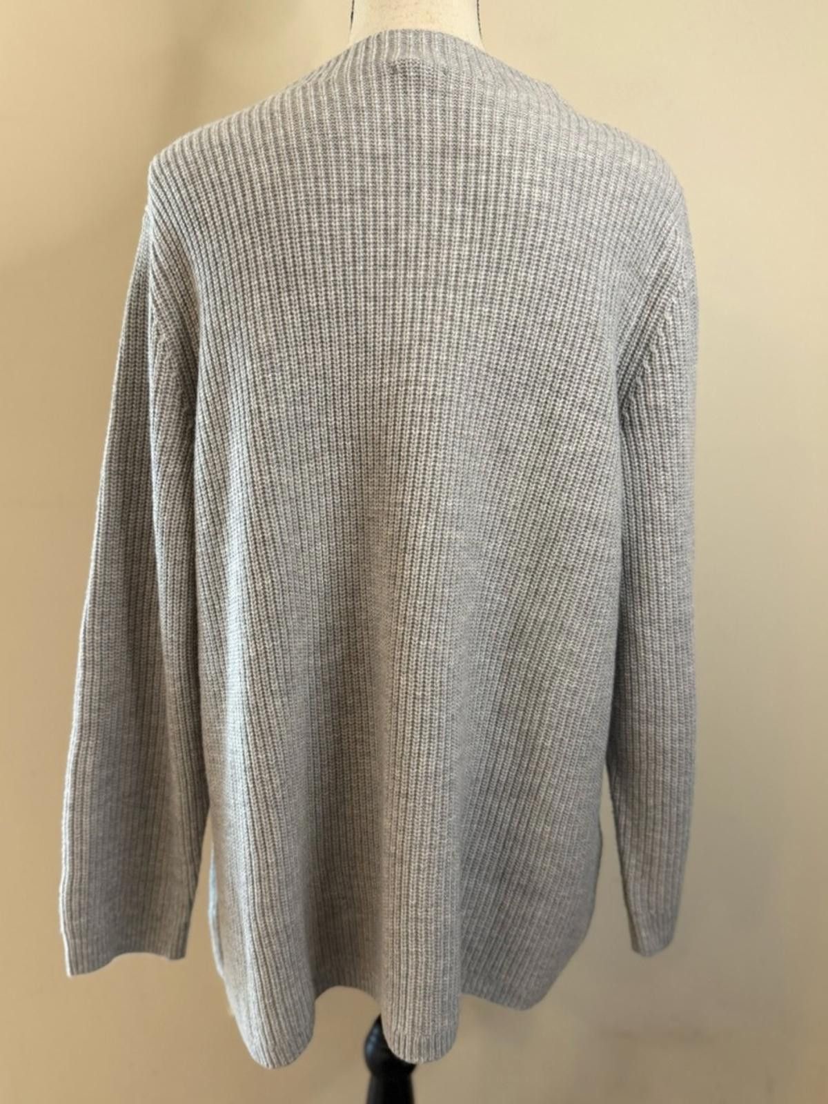Other Talbots Plus Petites gray wool blend sweater cable knit 2XP Size XXL / US 16-18 / IT 52-54 - 4 Thumbnail