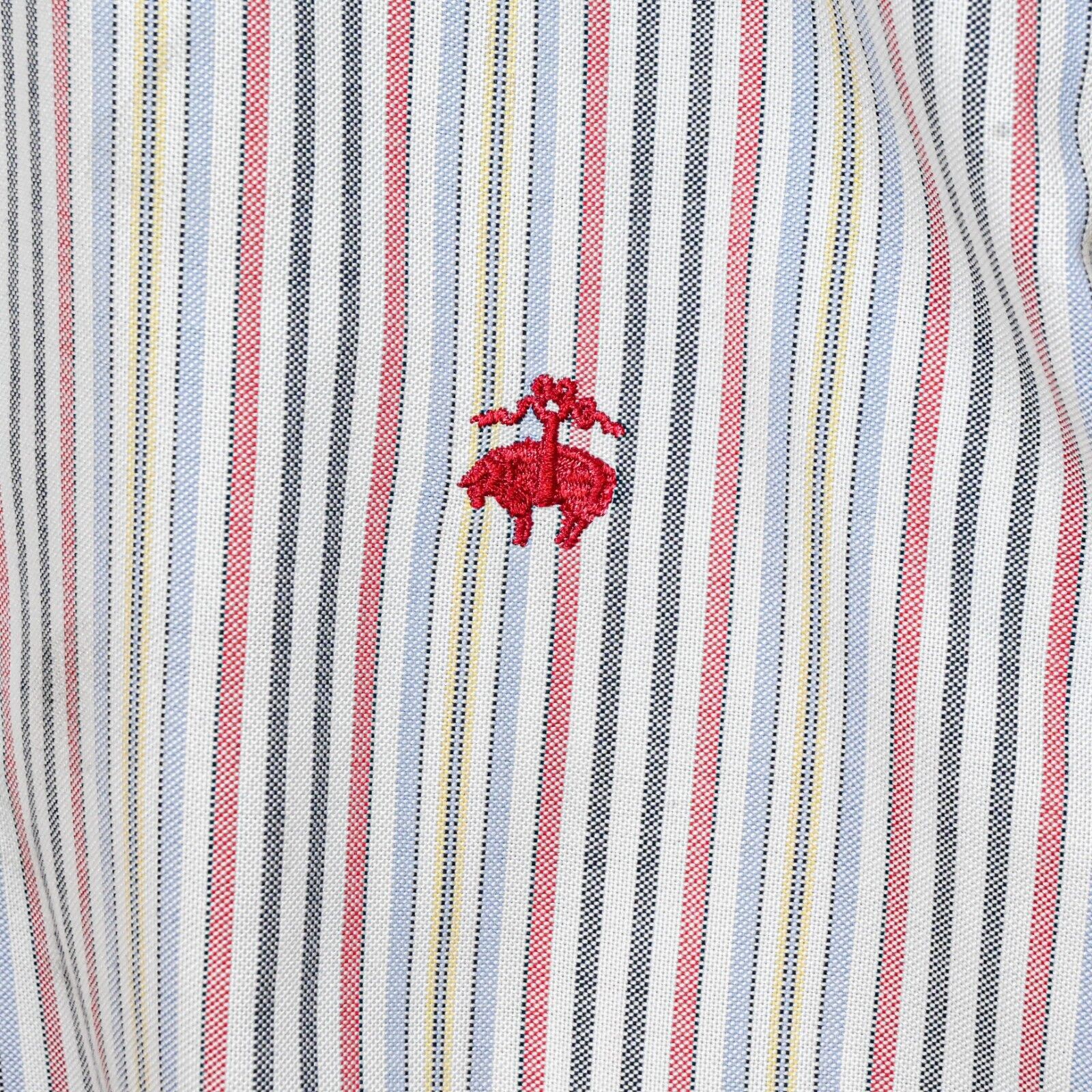Brooks Brothers Brooks Brothers Slim Fit Button Down Shirt Red Logo striped Size US L / EU 52-54 / 3 - 4 Thumbnail