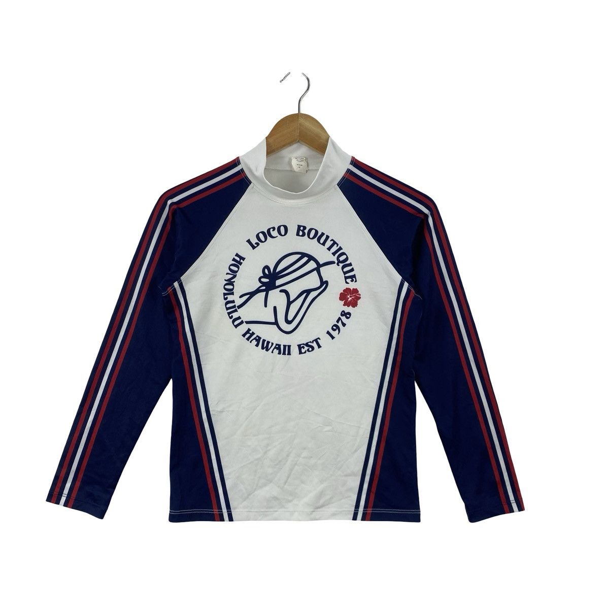 Vintage Vintage LOCO BOUTIQUE HAWAII Rash Guard Long Sleeve Top Size M / US 6-8 / IT 42-44 - 3 Thumbnail
