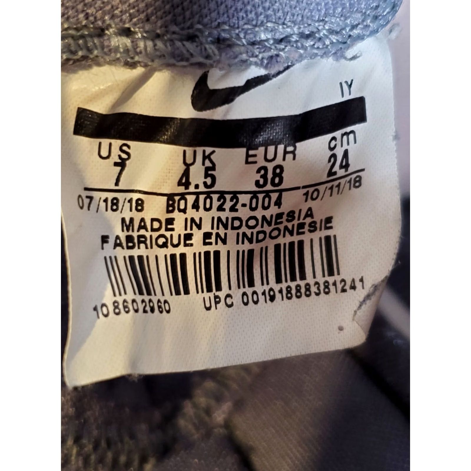 Nike Nike Blazer Mid Rebel Shoes Deconstructed Cool Grey BQ4022-004 Women's US 7 Size S / US 4 / IT 40 - 8 Thumbnail