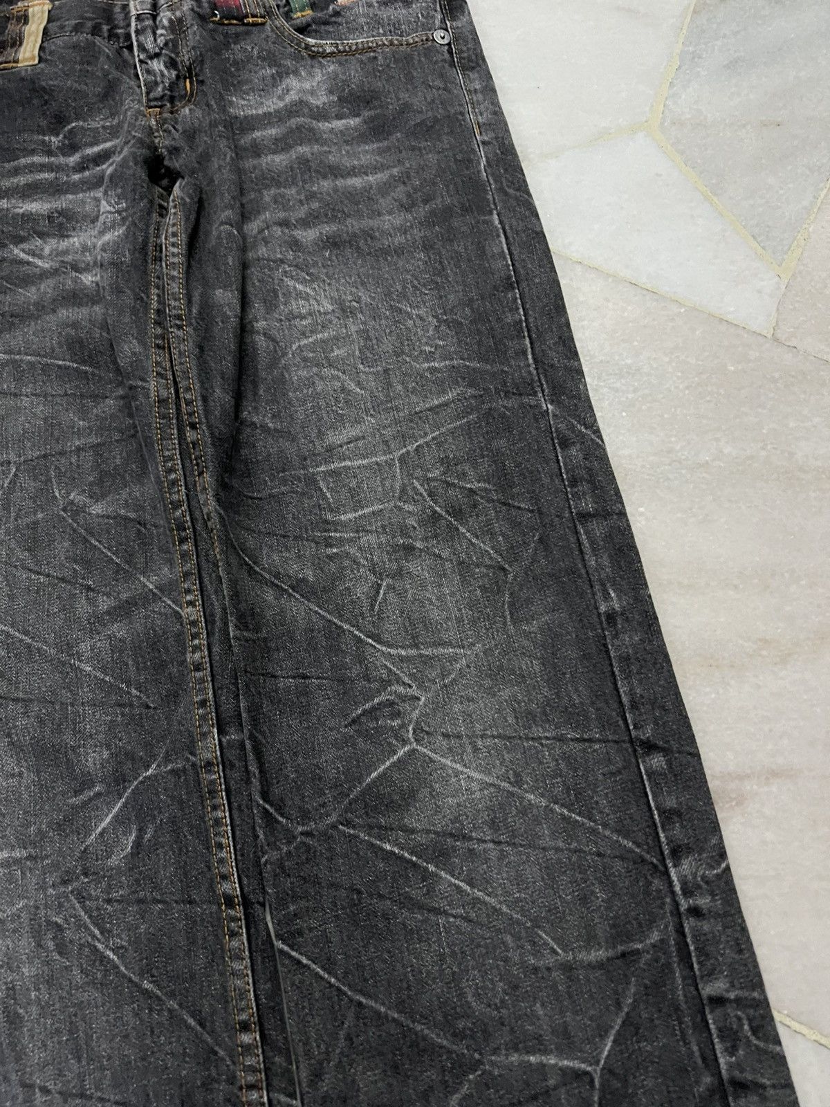 Japanese Brand Japanese Brand Nylaus Double Waist Faded Jean Size US 32 / EU 48 - 5 Thumbnail