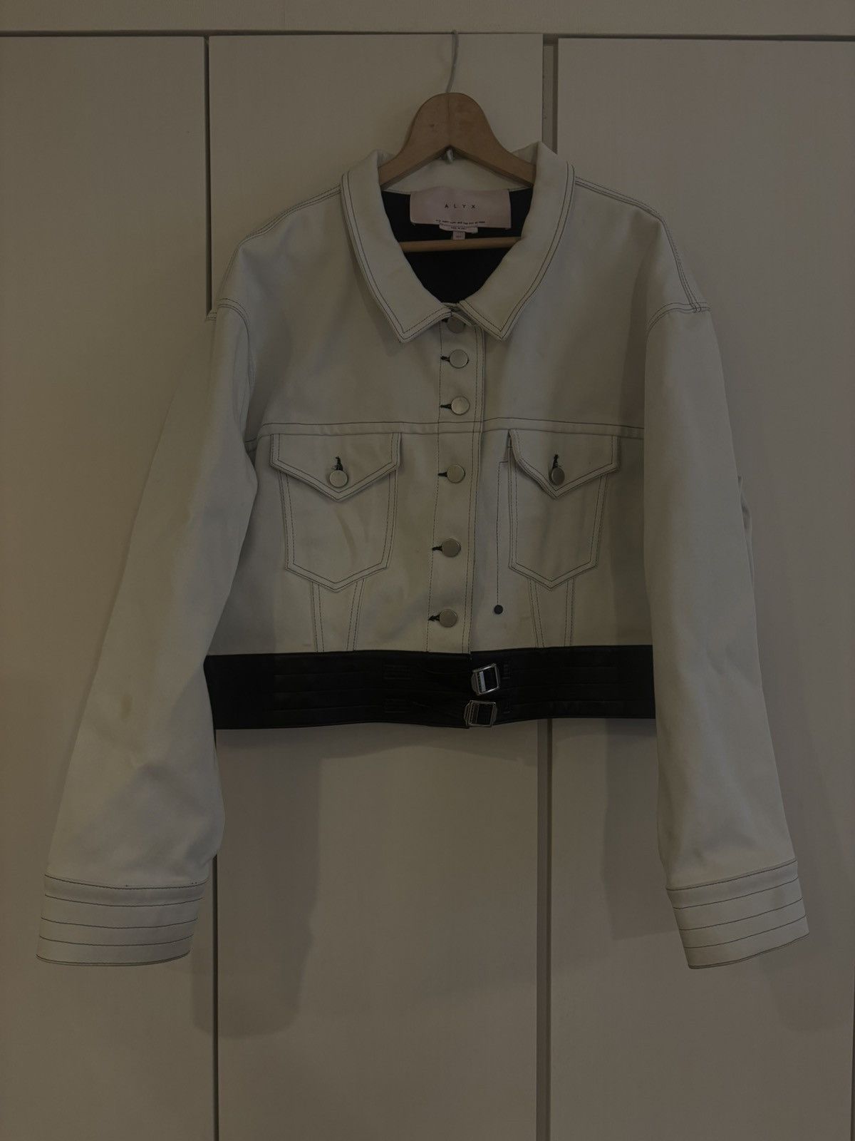 1017 ALYX 9SM 1017 ALYX 9SM Jacket w/ Imitation Leather Hem Size US M / EU 48-50 / 2 - 1 Thumbnail