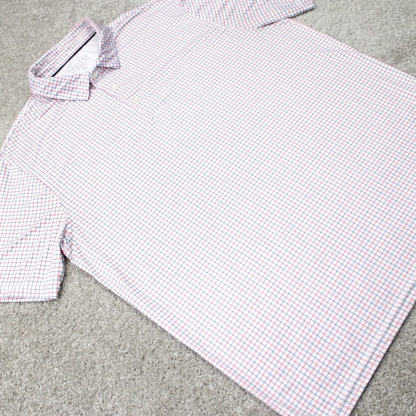 Vintage Maelreg Polo Shirt Mens XL Red/White/Blue Golf Stretch S/S Pullover Shirt Polo Size US XL / EU 56 / 4 - 7 Thumbnail