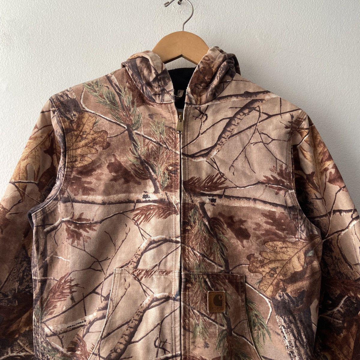 Carhartt 2009 Real Tree Camo Carhartt Hooded Work Jacket Size US S / EU 44-46 / 1 - 3 Thumbnail