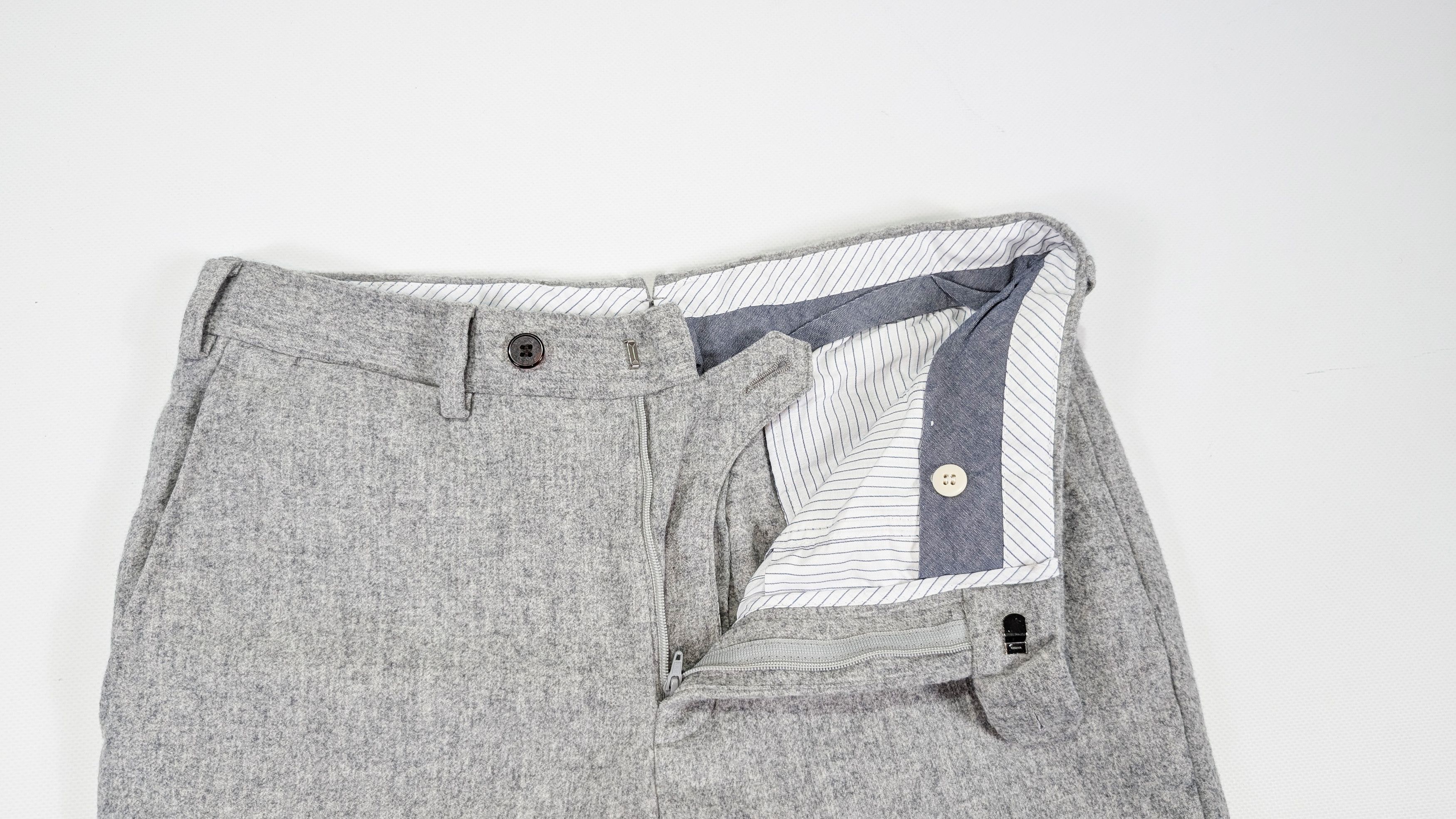 Suitsupply Brescia Turn-Up SF Wool Slim Fit Dress Trousers