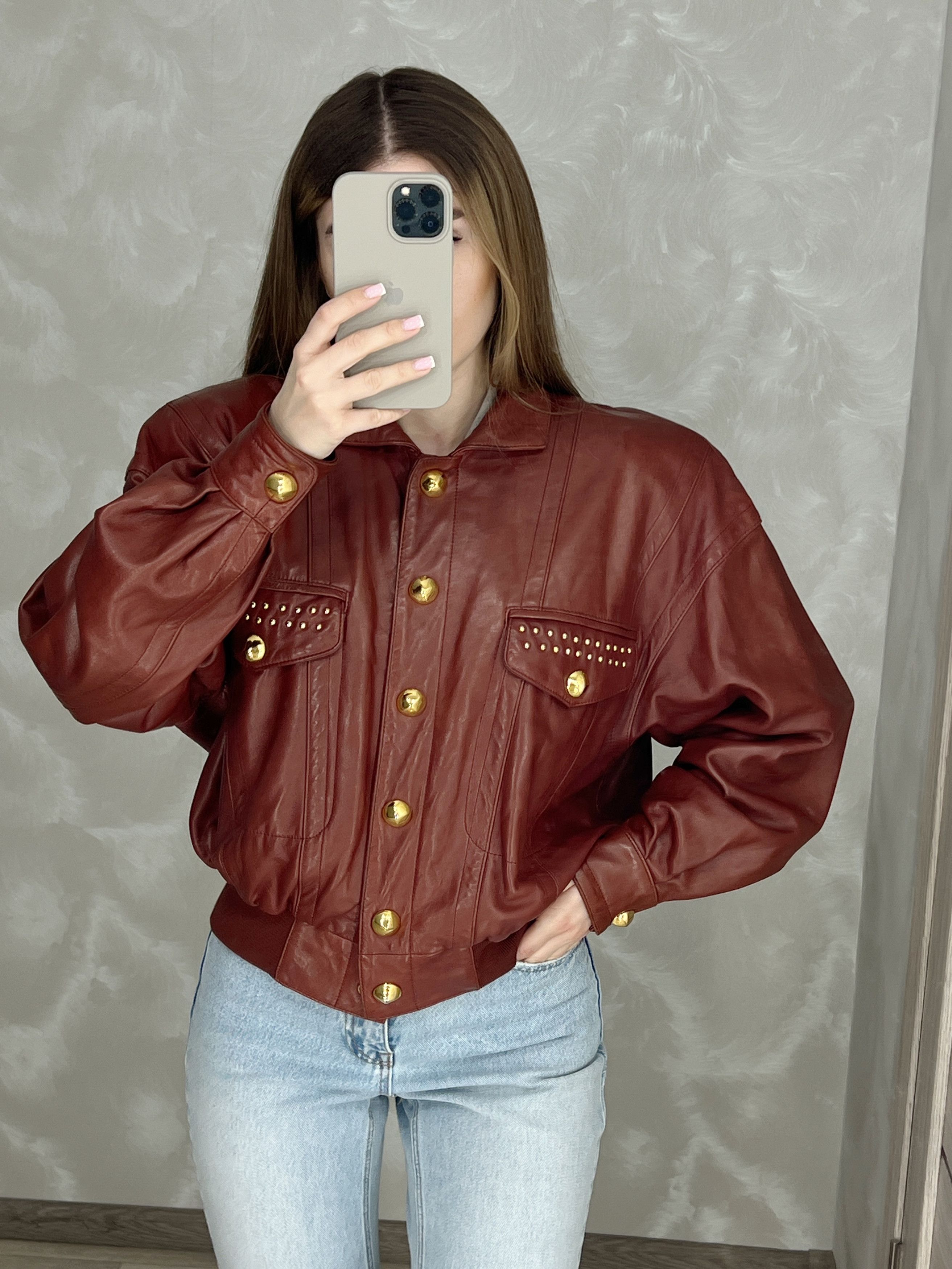 Escada Escada Lambskin Jacket & Gold Studs Snap-Front Size M / US 6-8 / IT 42-44 - 19 Thumbnail