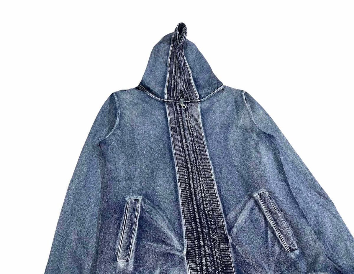 In The Attic 🔥Sick Y2K In The Attic Zip Up Hoodie Cable Knit Indigo Size US M / EU 48-50 / 2 - 6 Thumbnail