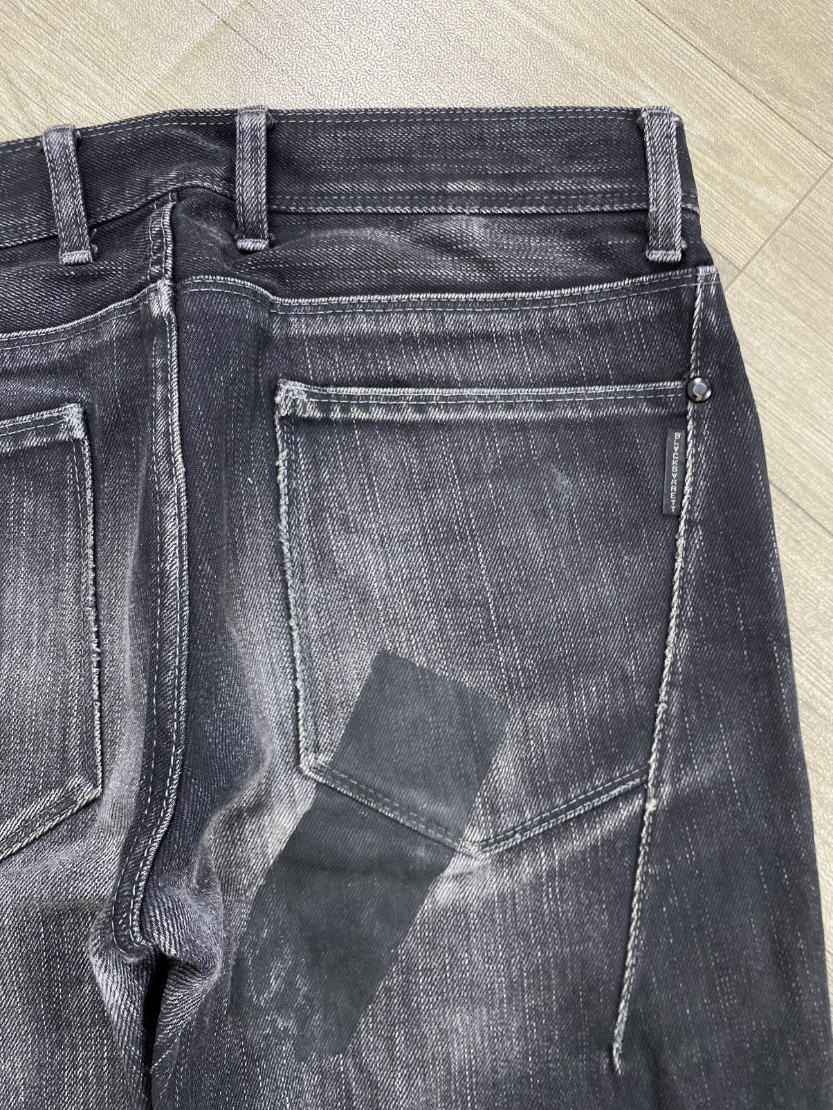 Neil Barrett 2000s Neil Barrett Distressed Faded Black Washed Jeans Size US 33 - 16 Thumbnail