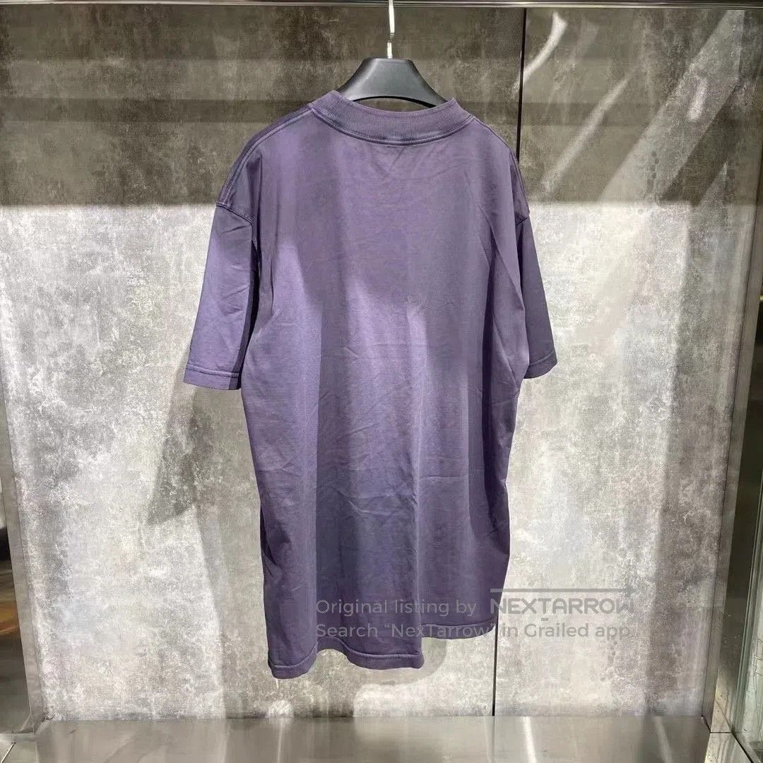 Dior dior purple logo print short sleeve t-shirt. Size US XL / EU 56 / 4 - 2 Thumbnail