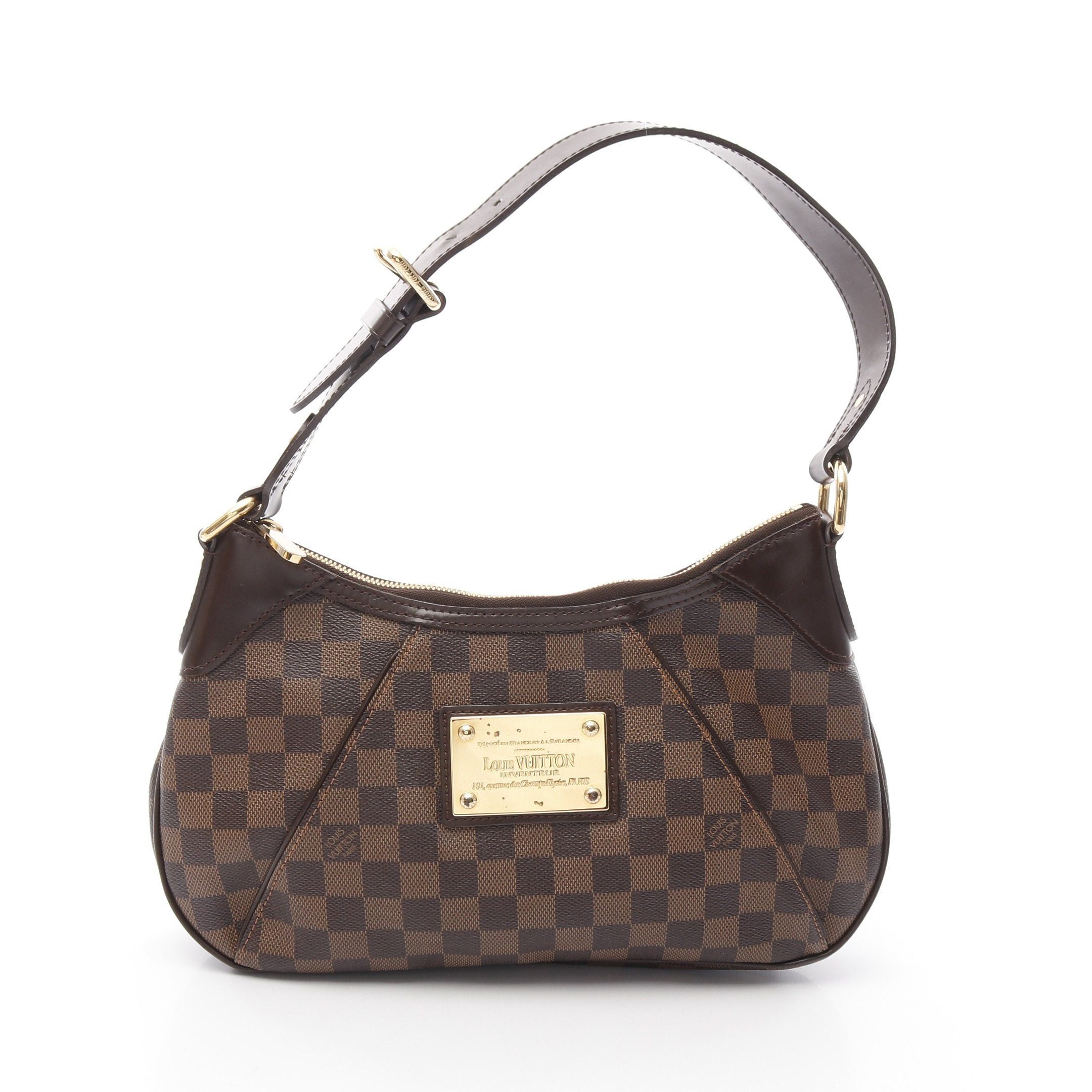 Louis Vuitton Louis Vuitton Thames Pm Damier Ebene One Shoulder Bag Leather Brown Size ONE SIZE - 1 Thumbnail