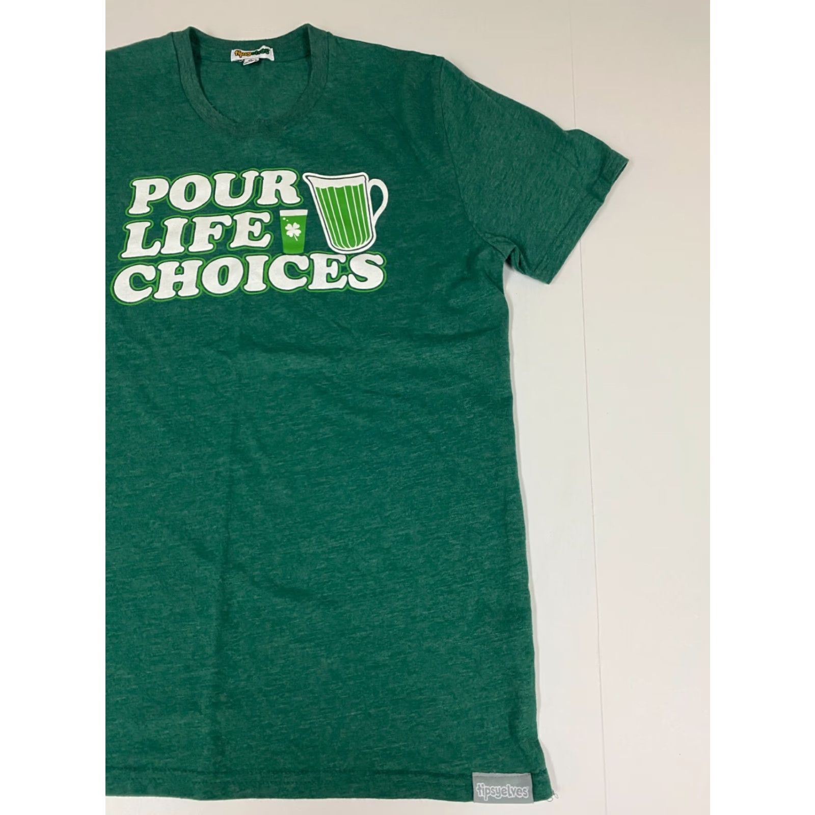 Alife Tipsy Elves Mens Shirt M Green Tipsy Elves Logo Short Sleeve Crew Neck Cotton Size US M / EU 48-50 / 2 - 2 Thumbnail