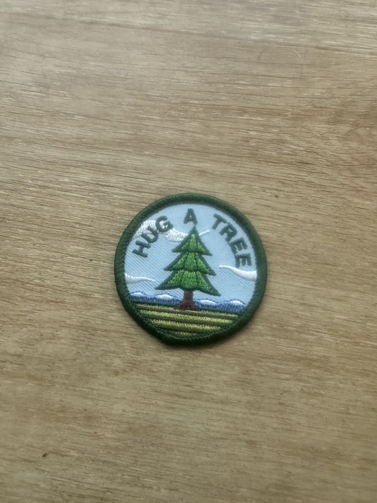 Other Y2K “Hug A Tree” Vintage Sew On Patch USA Size ONE SIZE - 3 Thumbnail