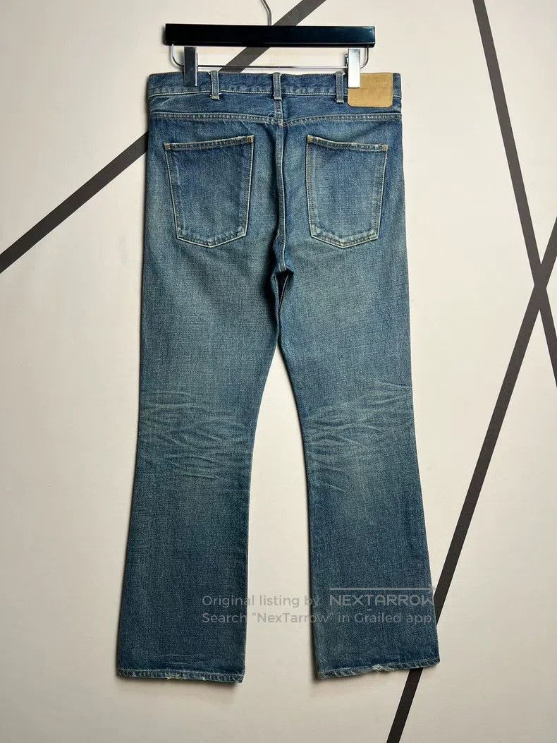 Celine CELINE Water Ripple Washed Blue Flared Jeans Size US 31 - 2 Thumbnail