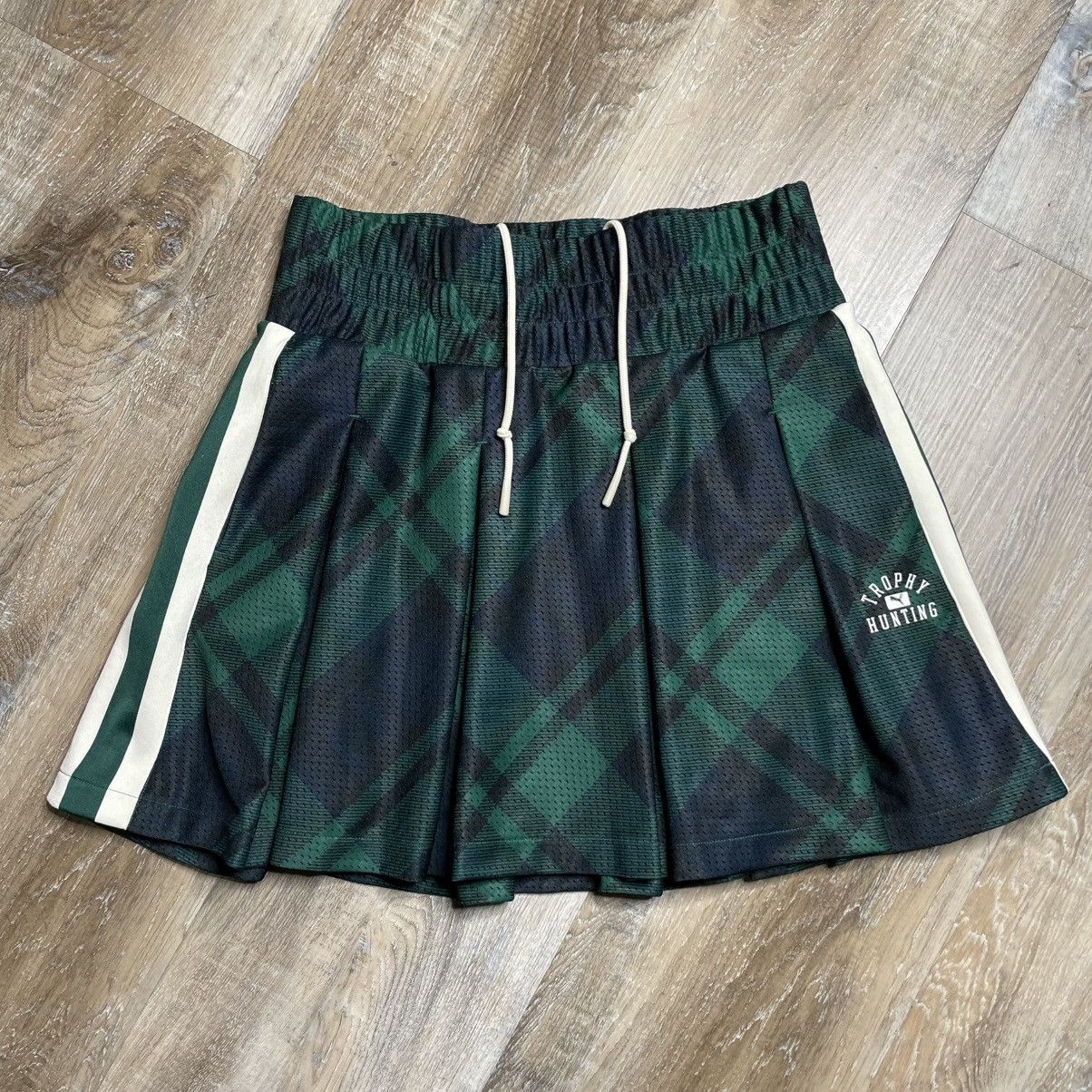 Puma Puma Trophy Room Plaid Basketball Skirt Womens Medium Skort Size 30" / US 8 / IT 44 - 1 Thumbnail