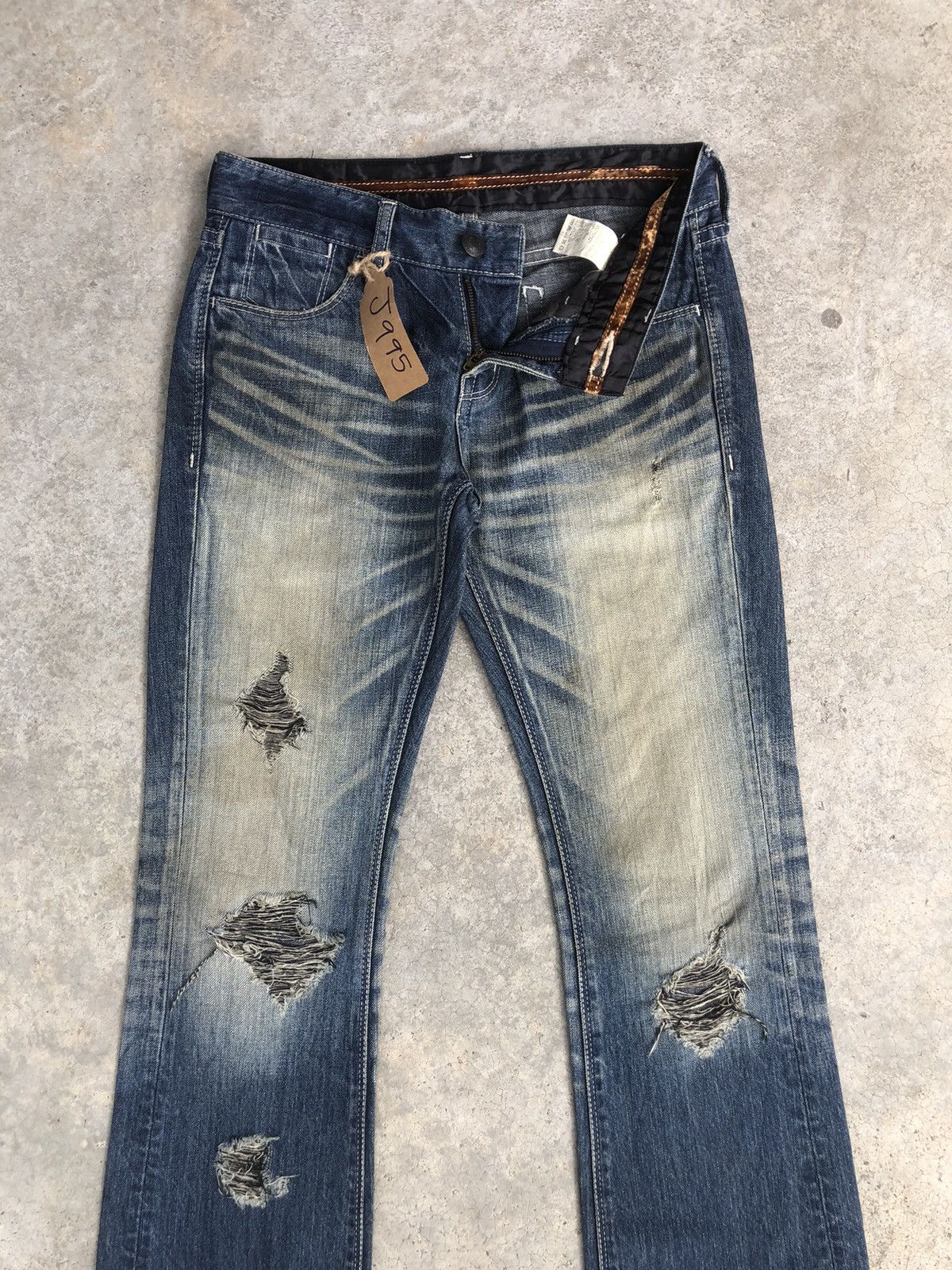 パンツ \"MURDER LICENSE\" WrinkleDustyFlaredDenim MURDER LICENSE WrinkleDustyFlaredDenim