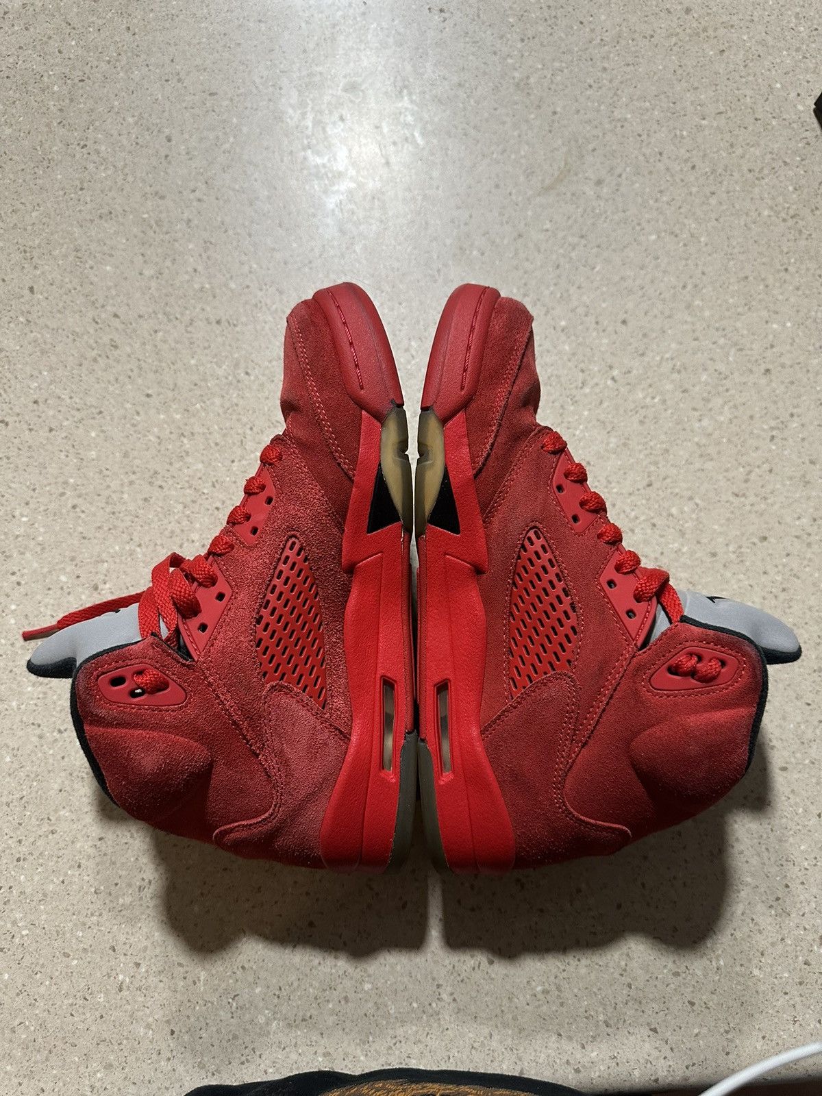 Jordan Brand Jordan 5 Red Suede Size US 7 / EU 40 - 3 Thumbnail