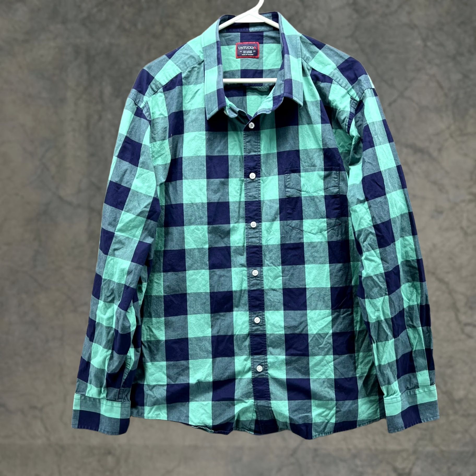 UNTUCKit UNTUCKit Mens Plaid Button Down - Preppy Shirt - 2XL Size US XXL / EU 58 / 5 - 1 Thumbnail