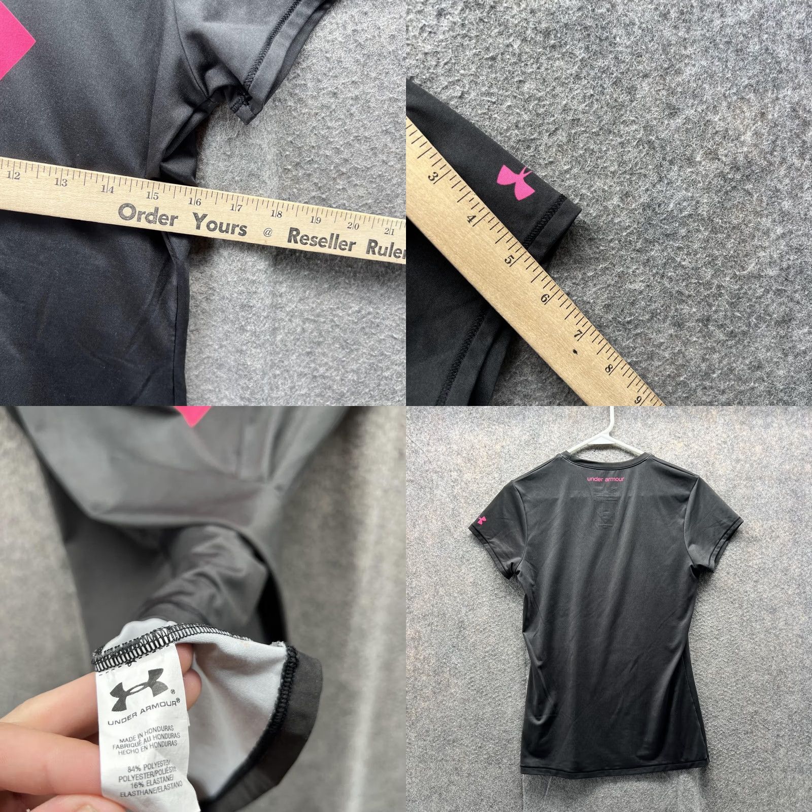Under Armour Under Armour Shirt Women Small Black Athletic Fitted HeatGear UA Comfort Jersey Short Sleeve T-Shirt Size S / US 4 / IT 40 - 8 Thumbnail