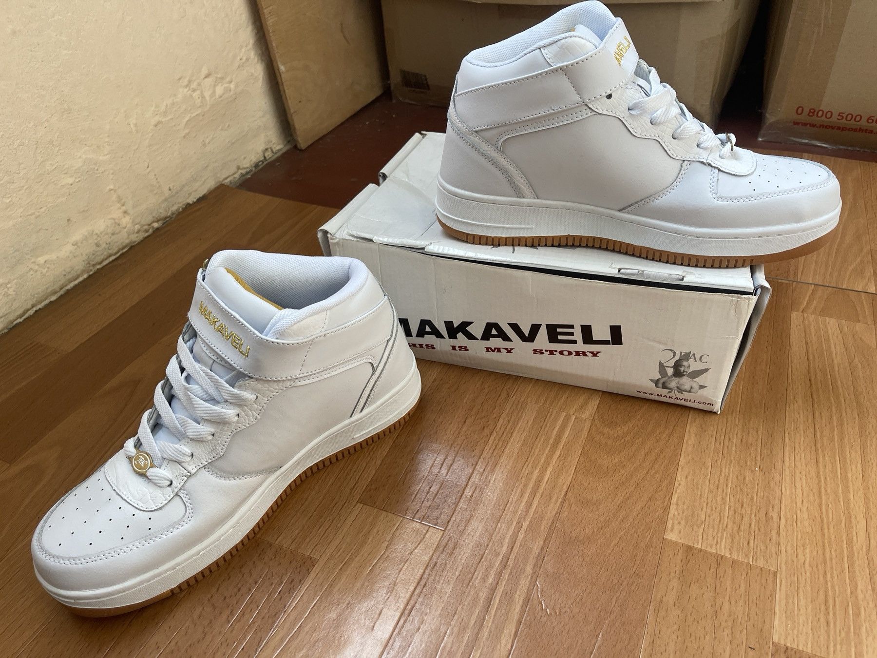Makaveli MAKAVELI Branded sneakers, 2Pac shoes, Hi Top vintage US 9 Size US 9 / EU 42 - 3 Thumbnail