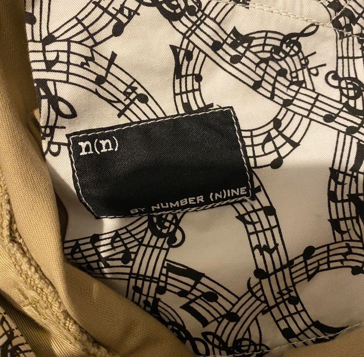 number (n)ine kaki straight leg pants