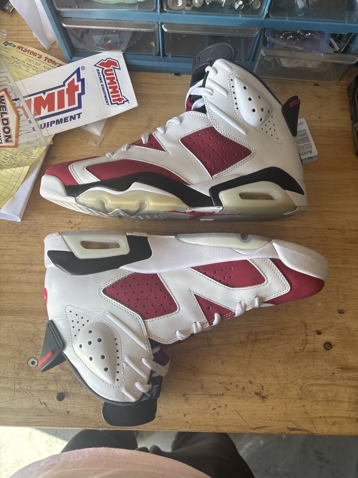 Jordan Brand × Nike Jordan 6 Carmine 2021 Size US 10 / EU 43 - 1 Thumbnail