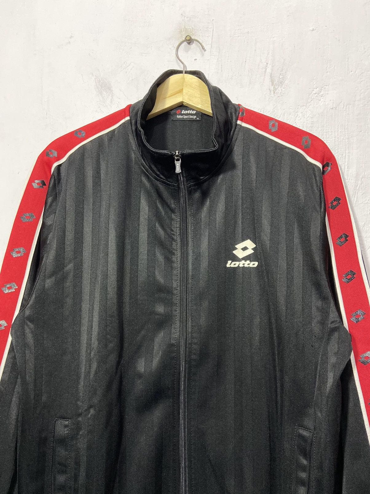 Lotto Sport Vintage Lotto Italian Sport Design Taped Track Jacket Size US XL / EU 56 / 4 - 2 Thumbnail